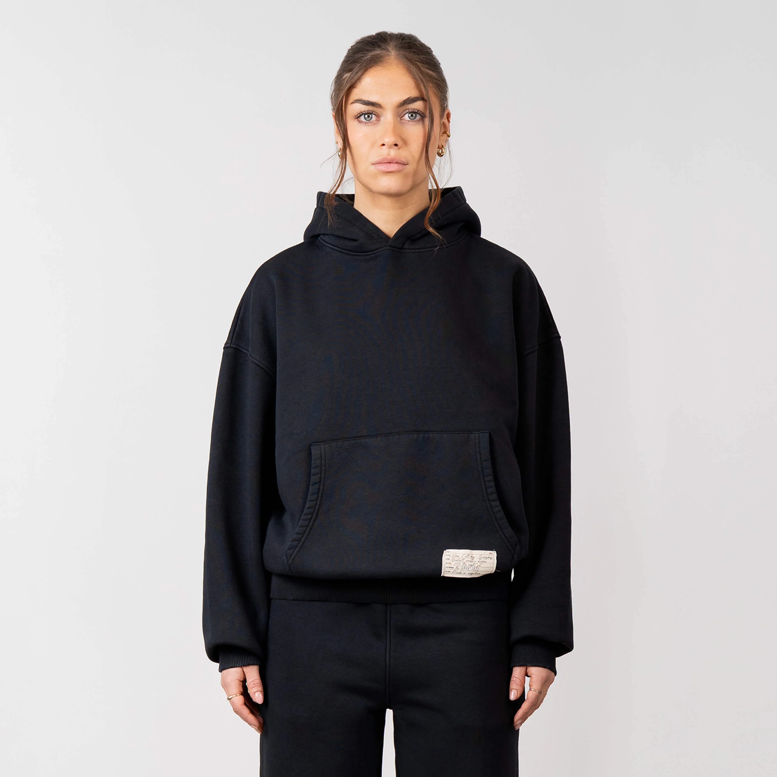BLANK HOODIE SET | WASHED BLACK - Image 8