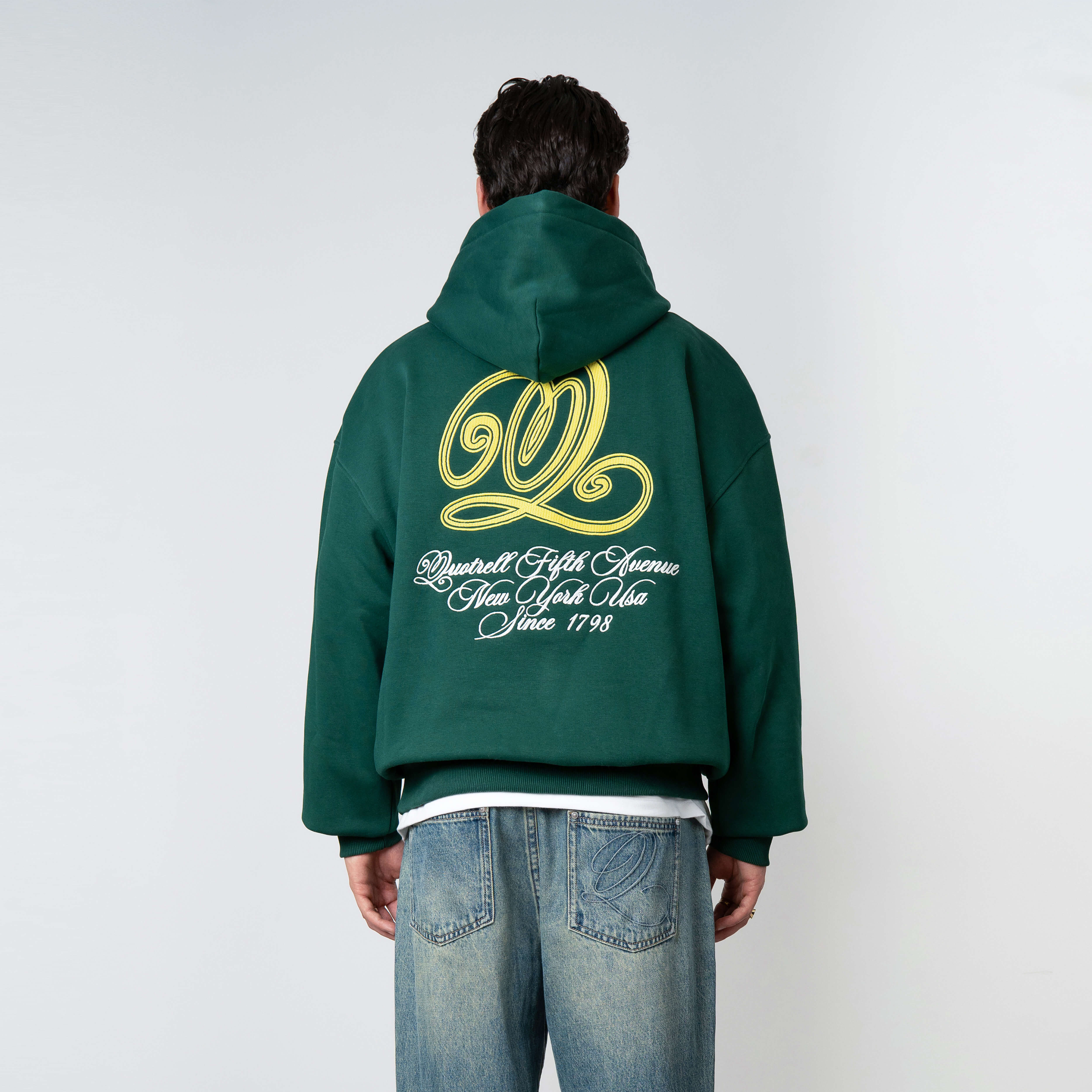 CHAIN HOODIE | PETROL/YELLOW - Image 7
