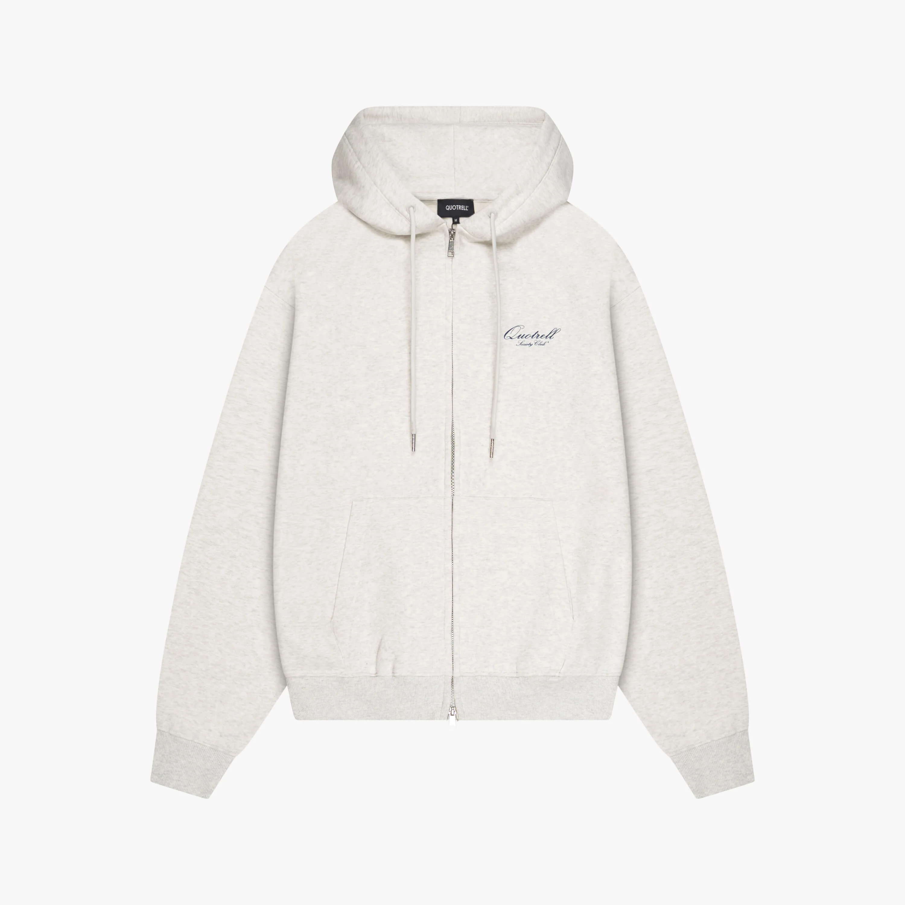 CREATORS ZIP HOODIE | LIGHT GREY MELEE/BLU