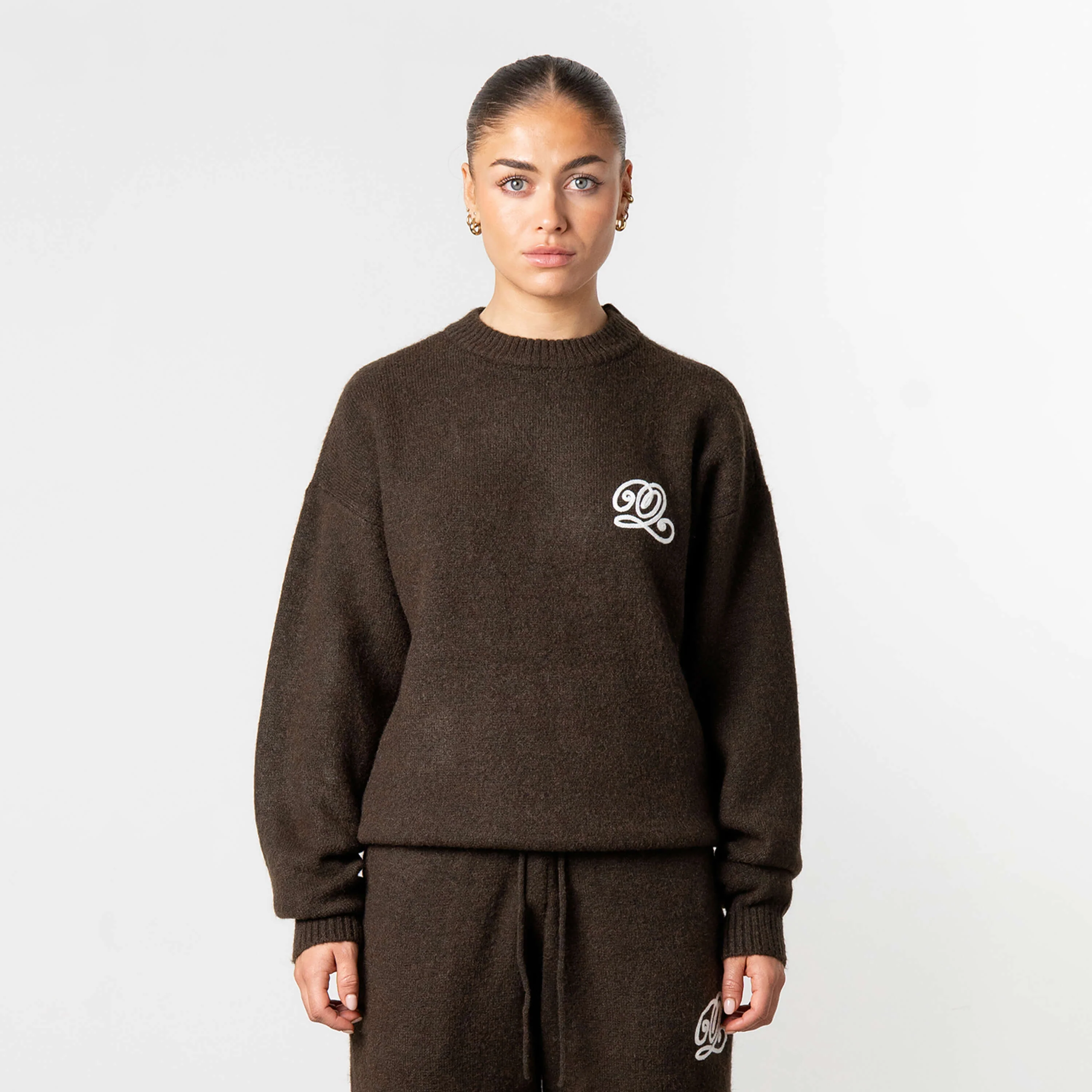 ELAN KNITTED SWEATER | BROWN - Image 2