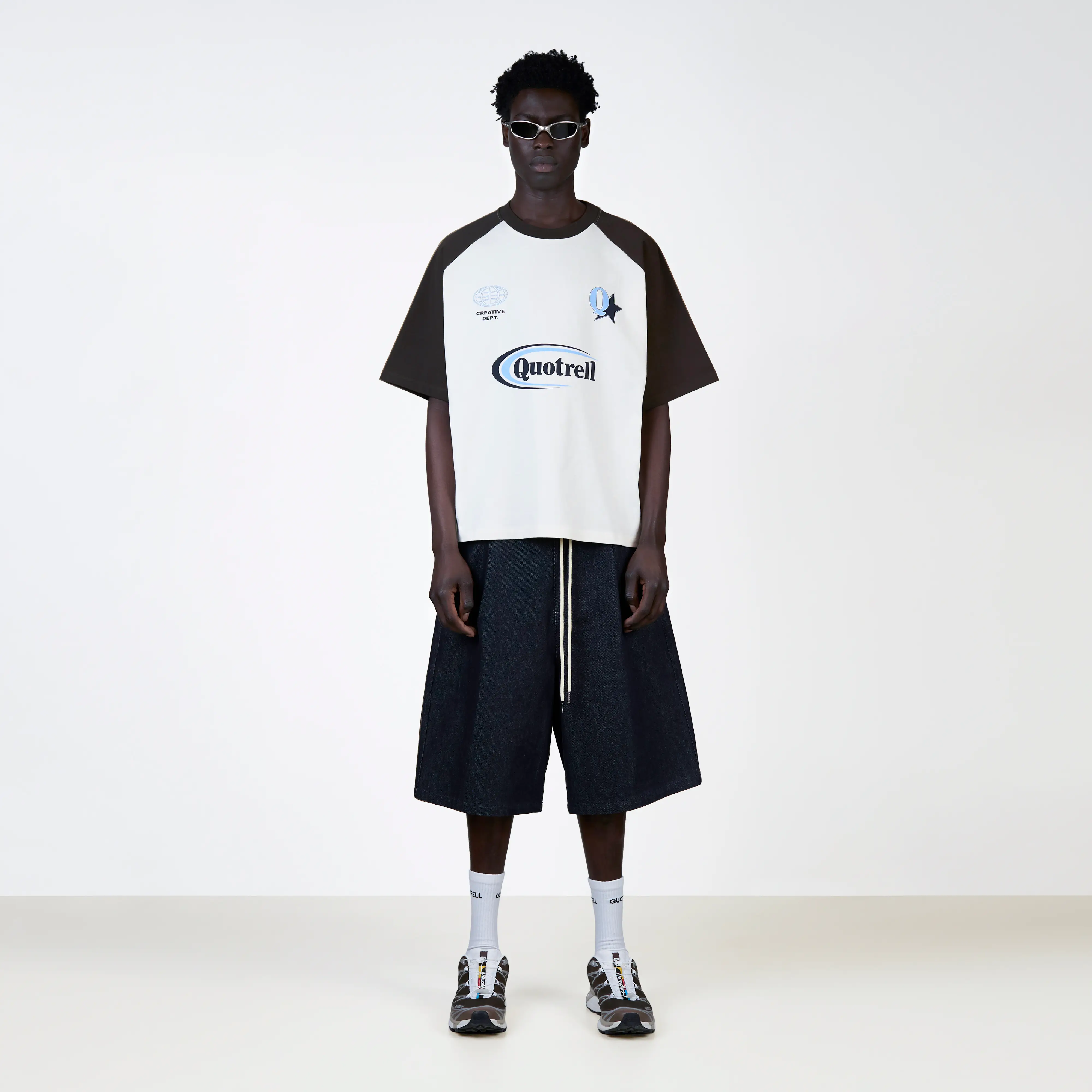 EMILIO BOXY TEE | BROWN/LIGHT BLUE - Image 4