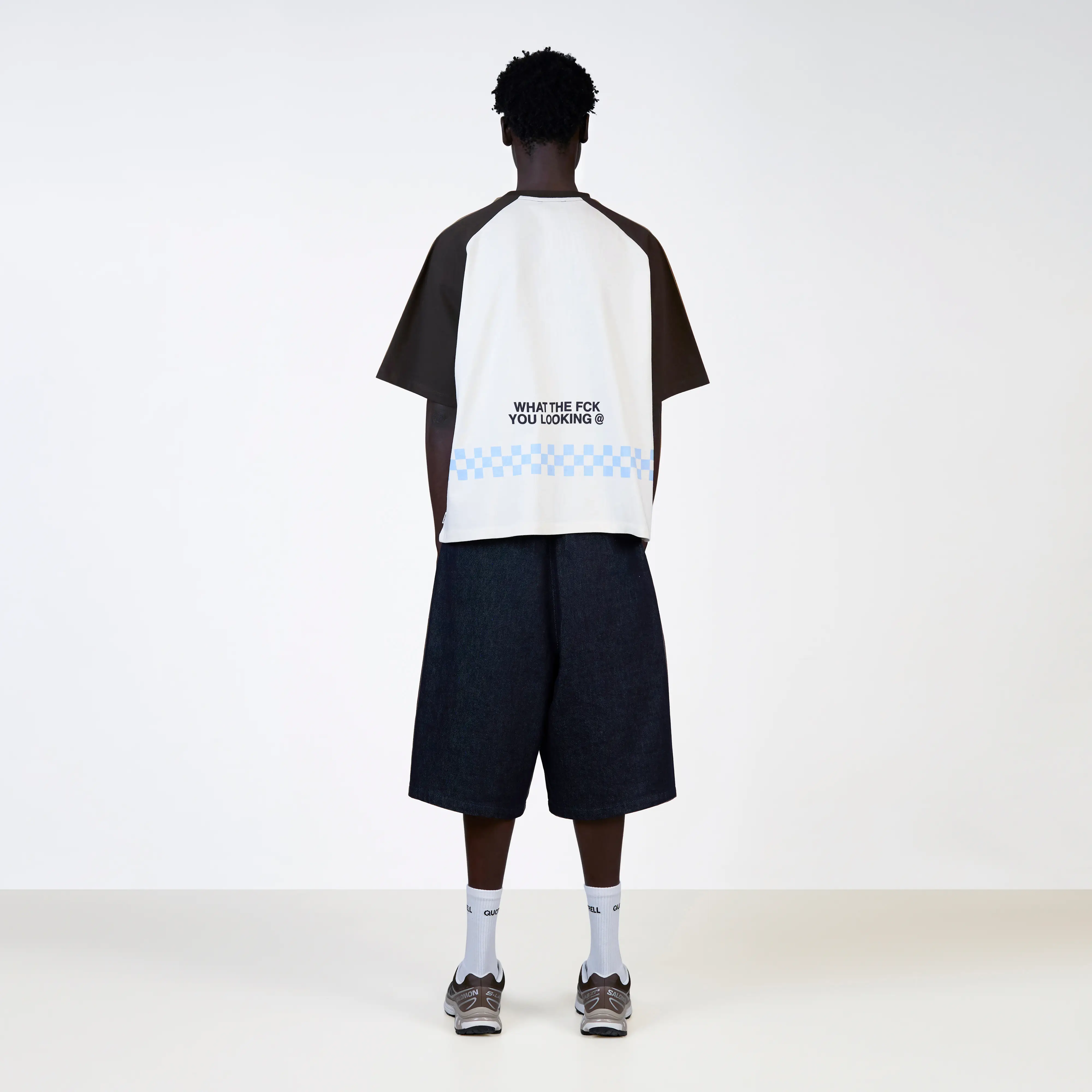 EMILIO BOXY TEE | BROWN/LIGHT BLUE - Image 5