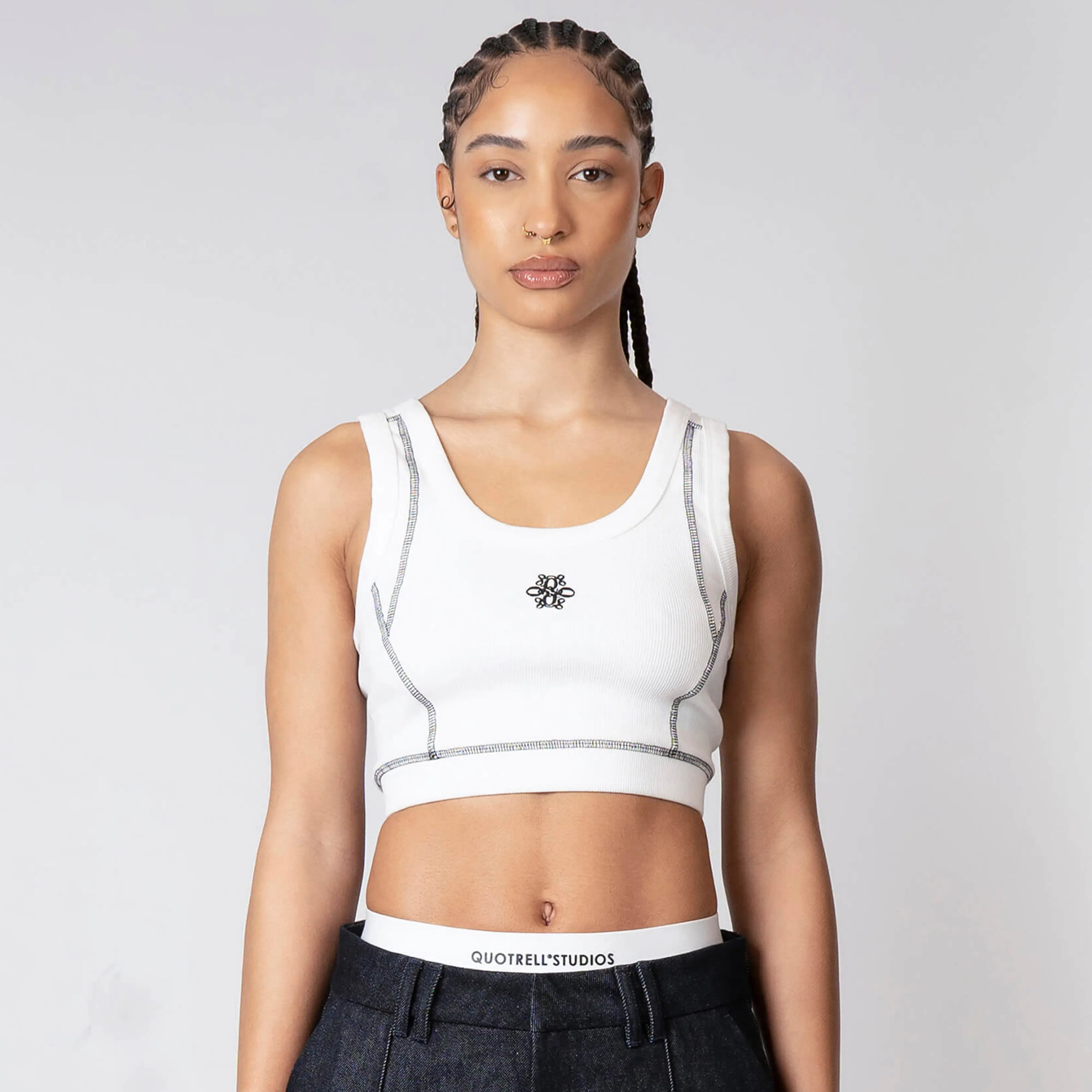EZRA TOP | WHITE/BLACK