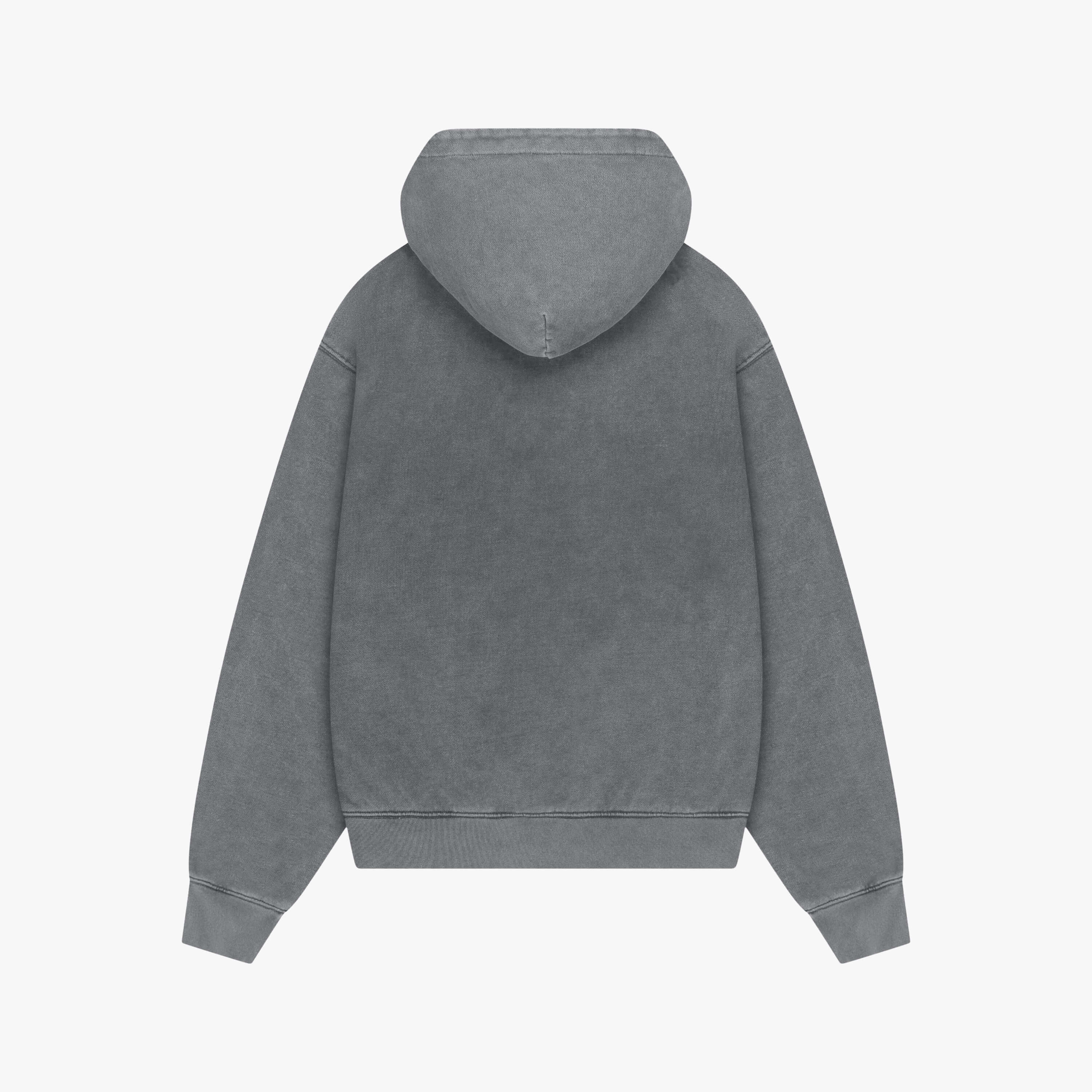 INDUSTRIAL HOODIE | ACID GREY/WHITE - Image 12