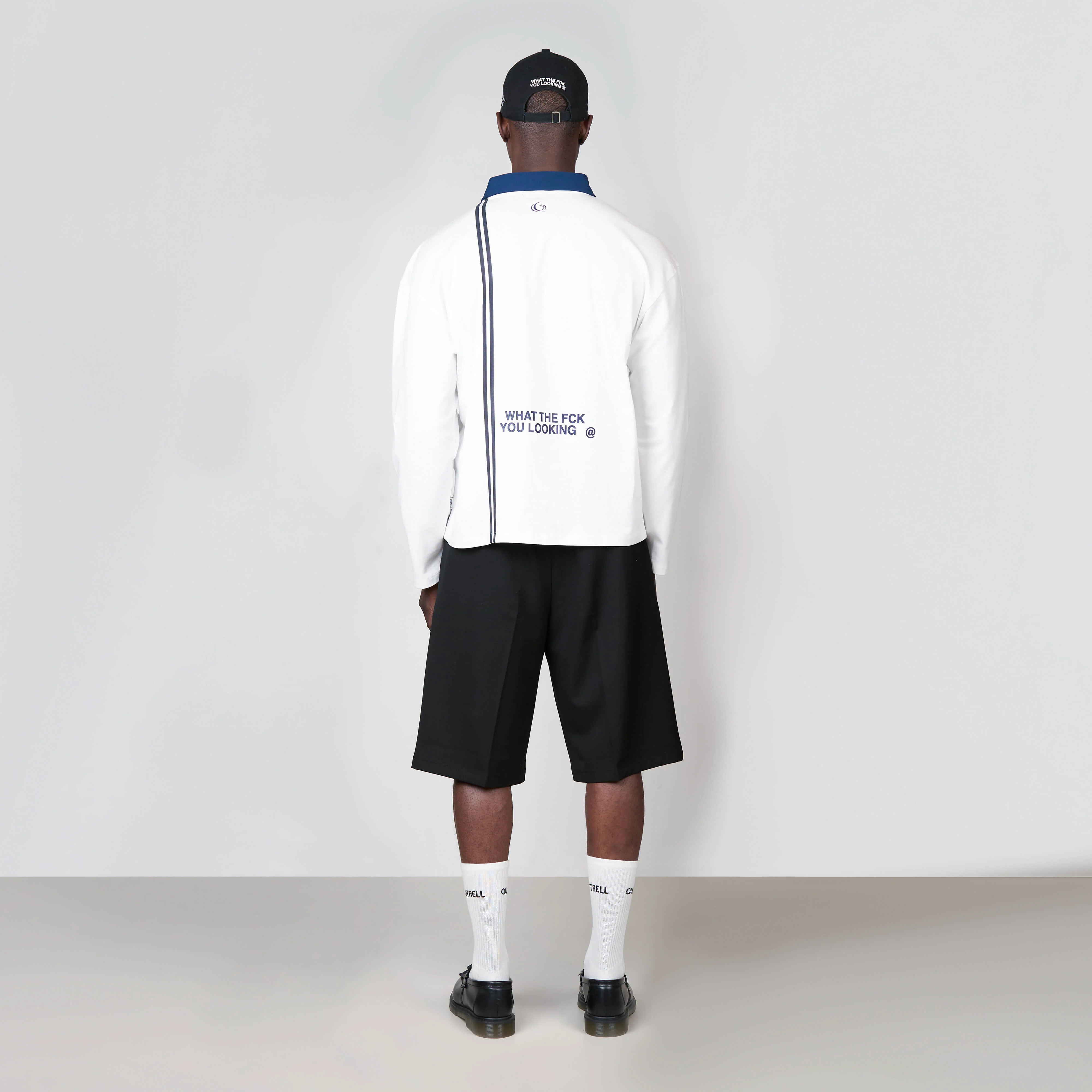 JAMESON LONGSLEEVE | WHITE / NAVY - Image 9