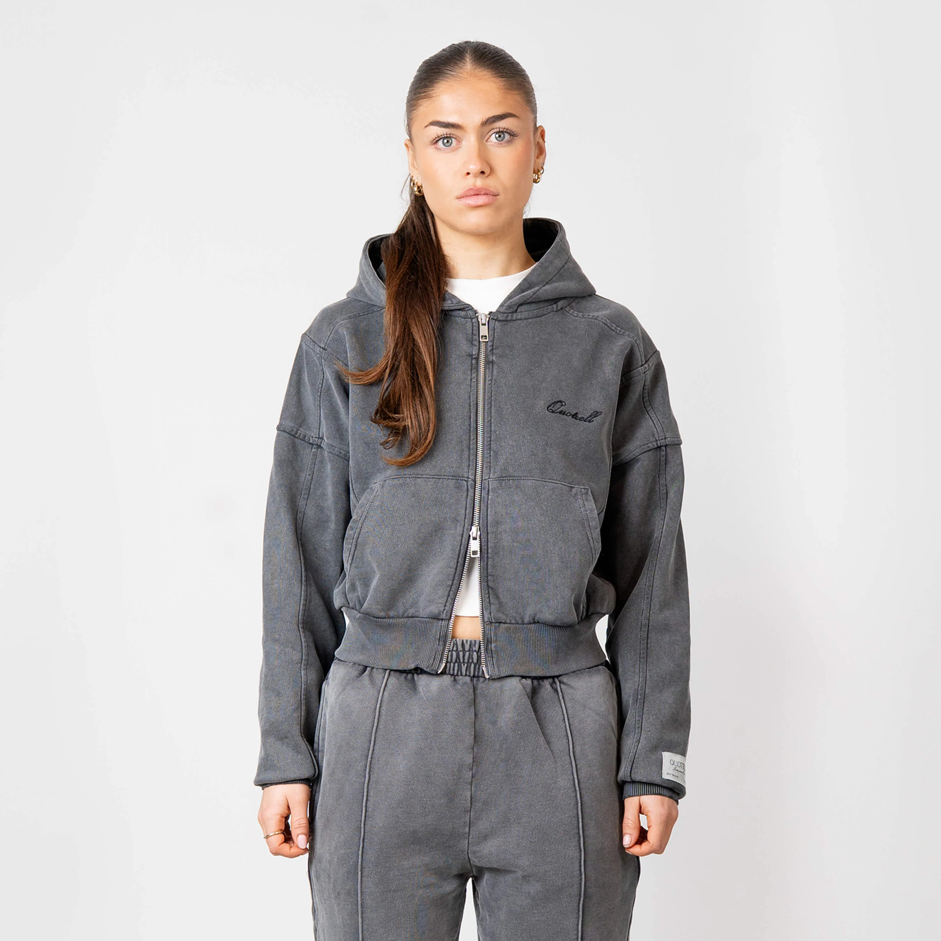 JAYDA ZIP VEST | ACID GREY