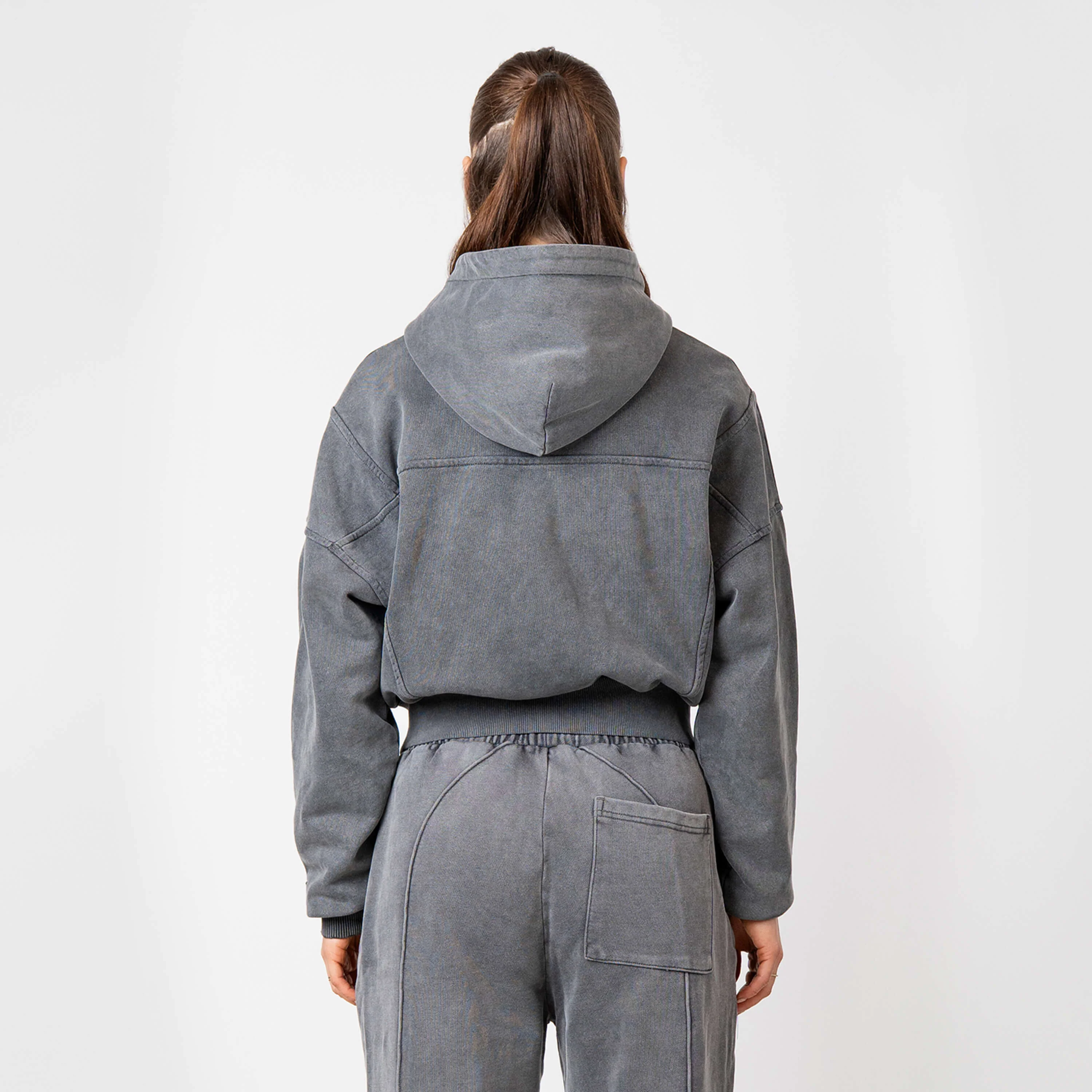 JAYDA ZIP VEST | ACID GREY - Image 2