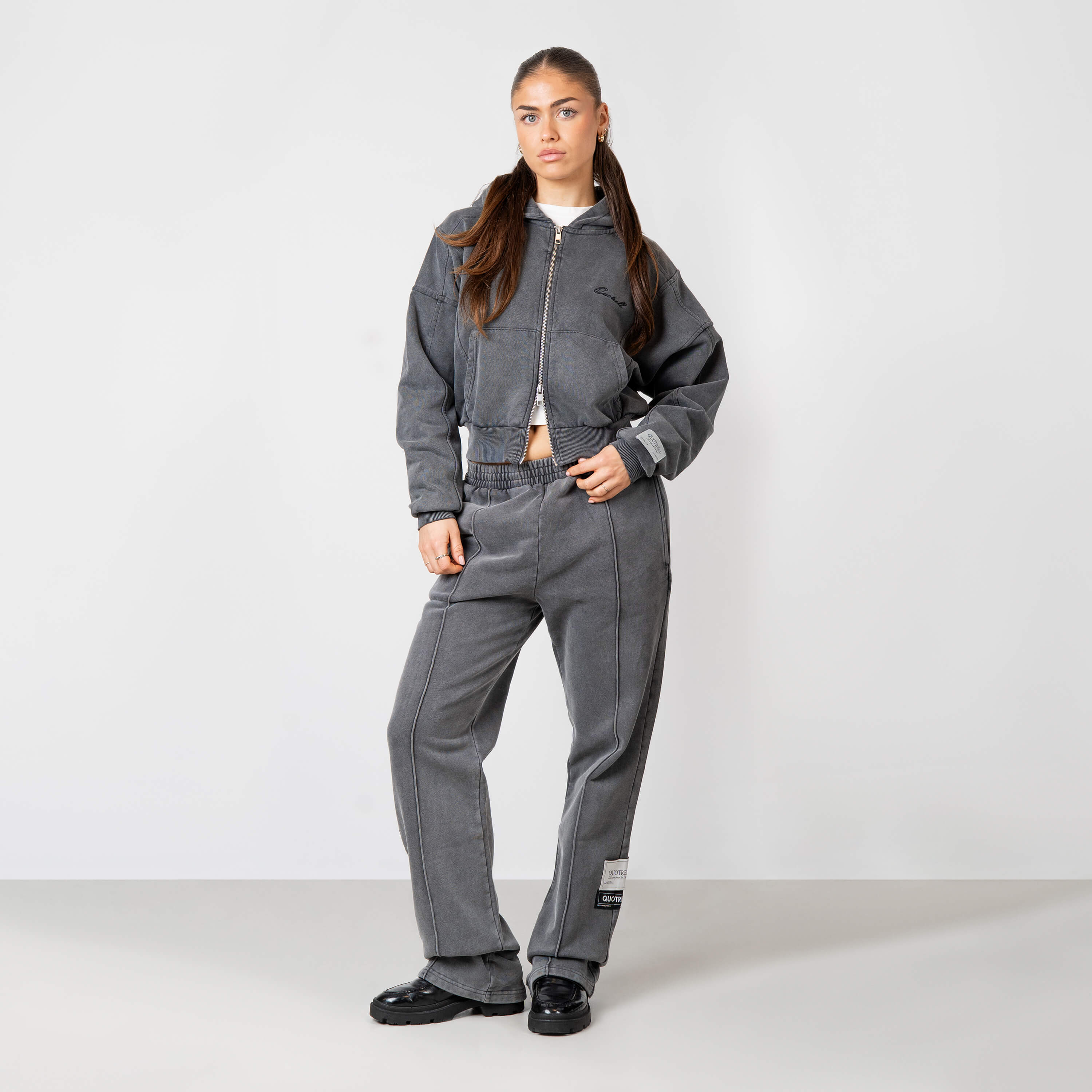JAYDA ZIP VEST | ACID GREY - Image 3