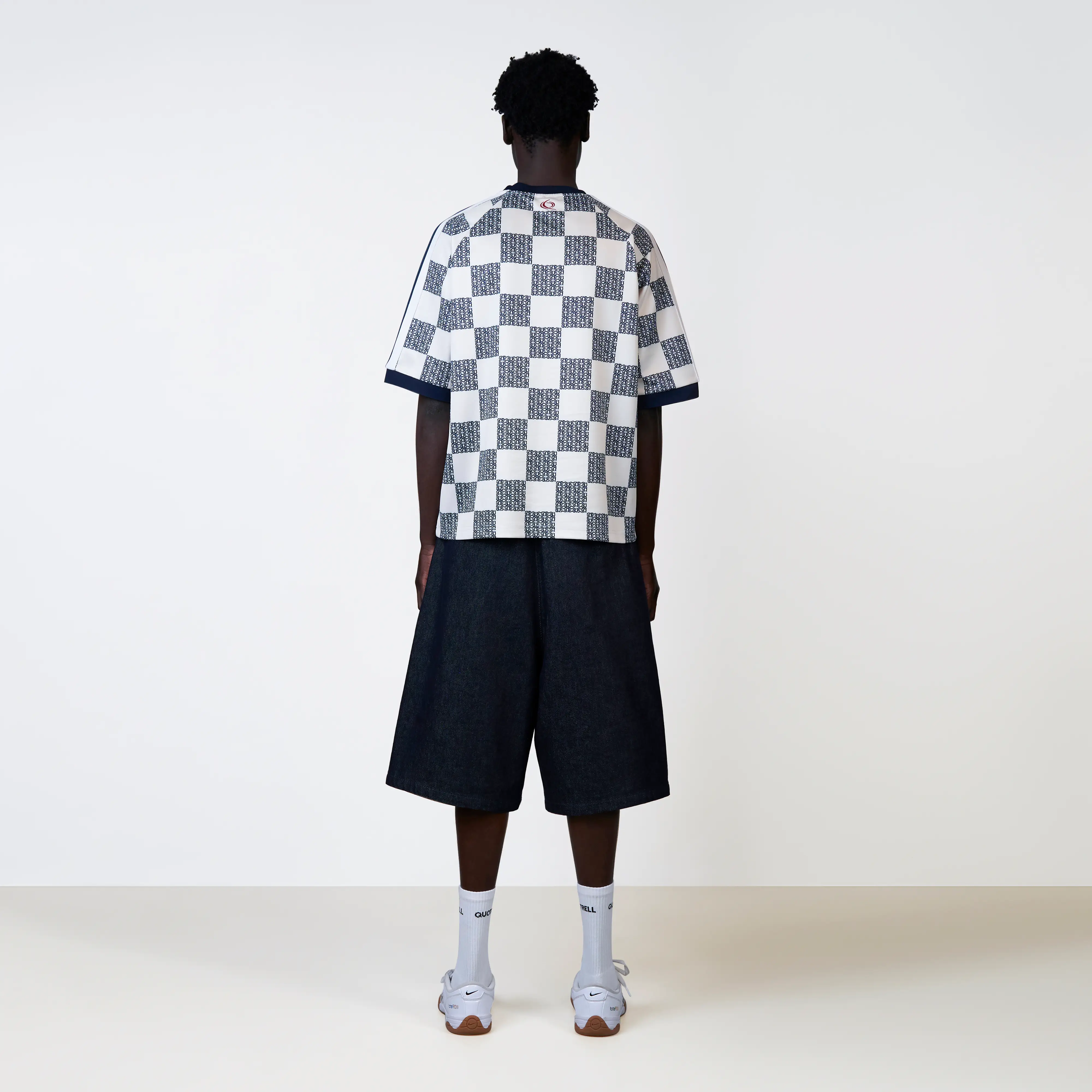 JAYDEN TEE | OFF WHITE/NAVY - Image 5