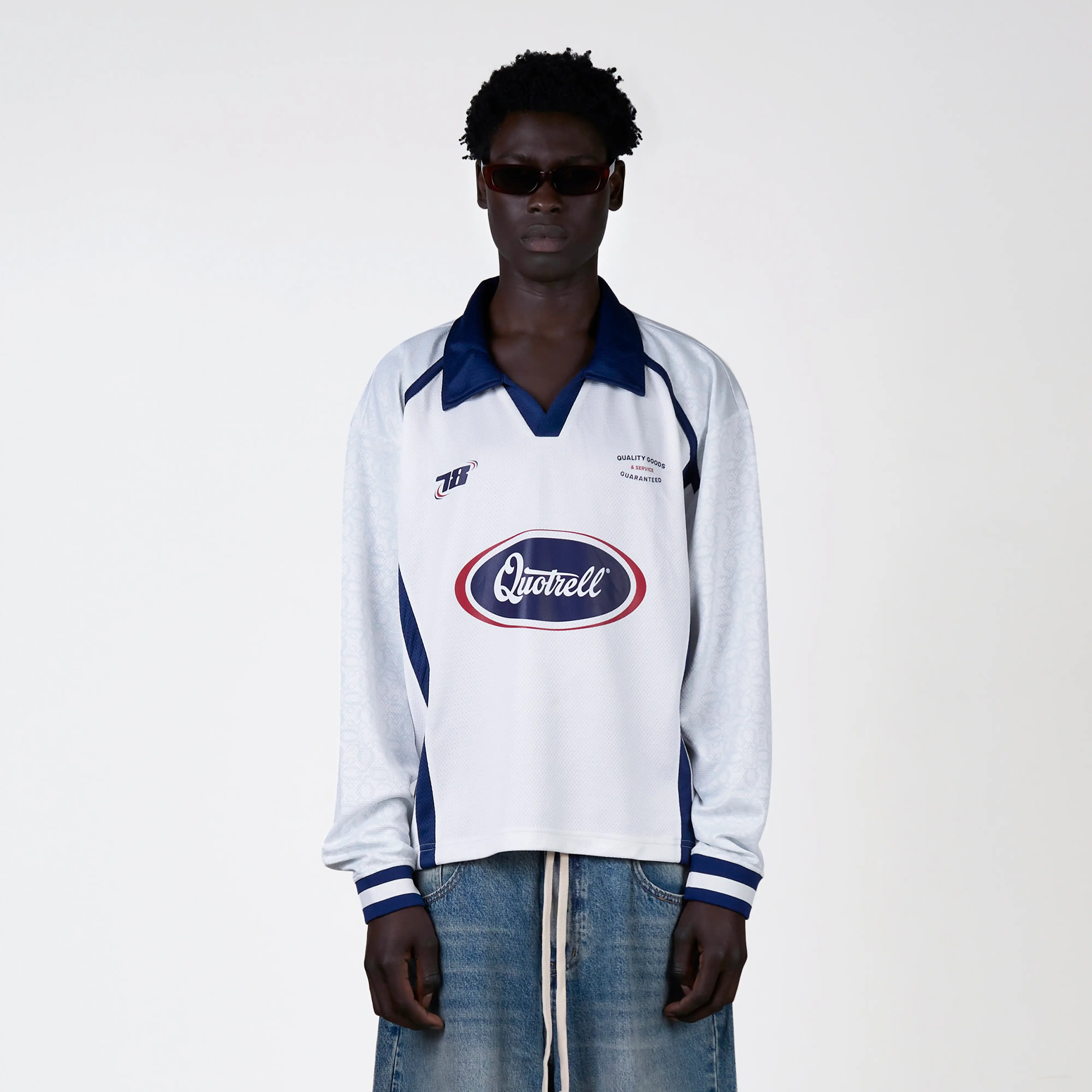 JIMMY LONGSLEEVE | COBALT/OFFWHITE - Image 3