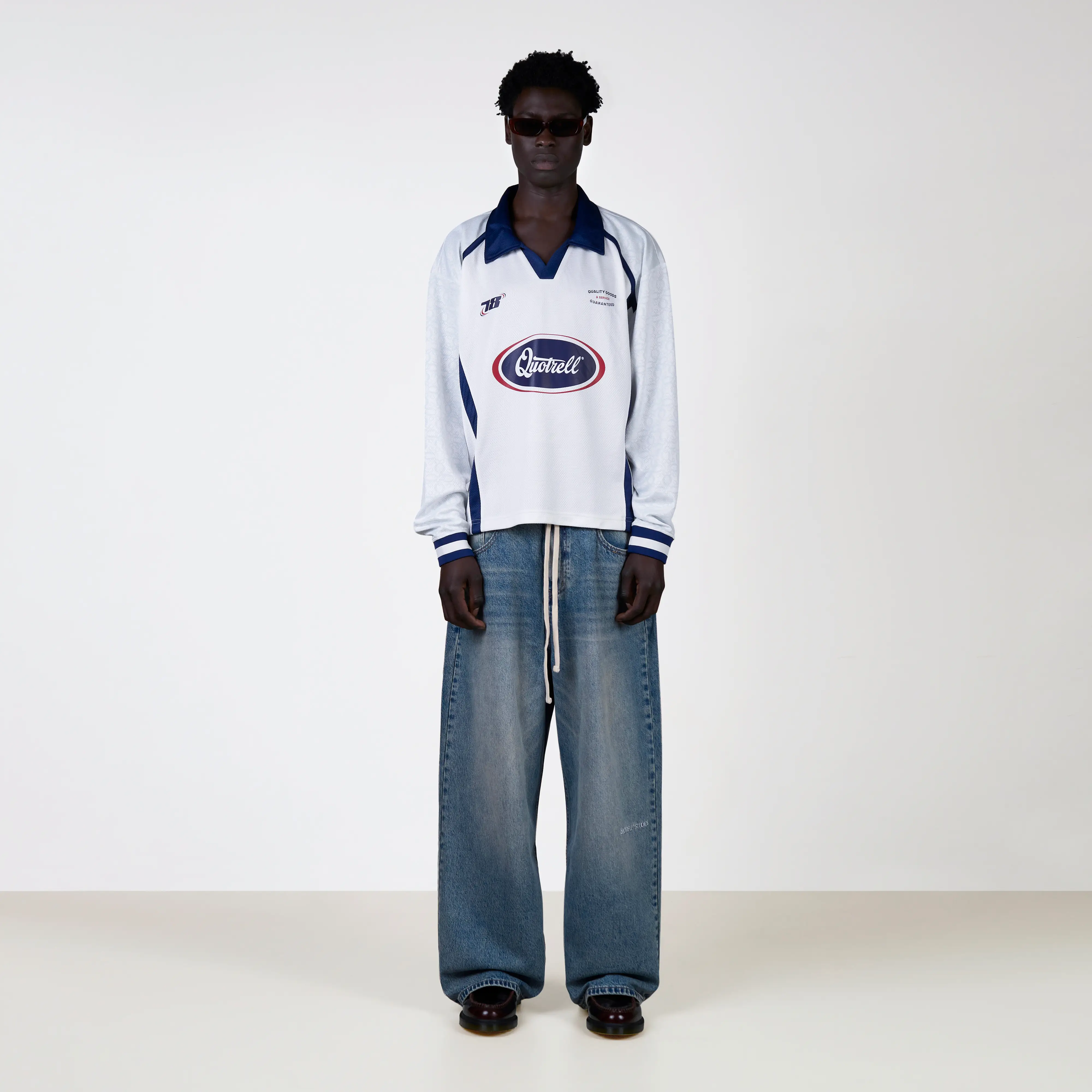 JIMMY LONGSLEEVE | COBALT/OFFWHITE - Image 4