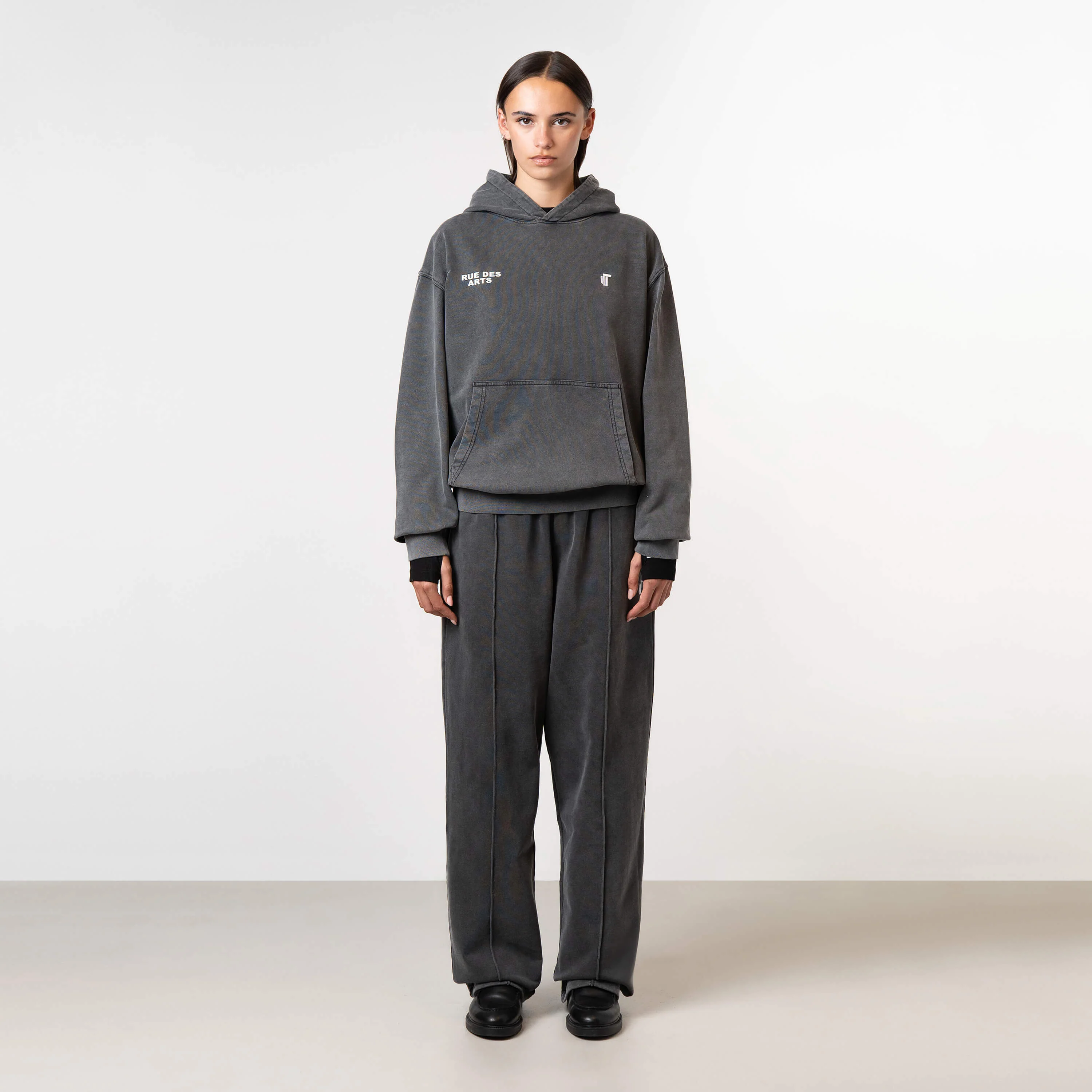 KIGA PANTS | ACID GREY/WHITE - Image 3