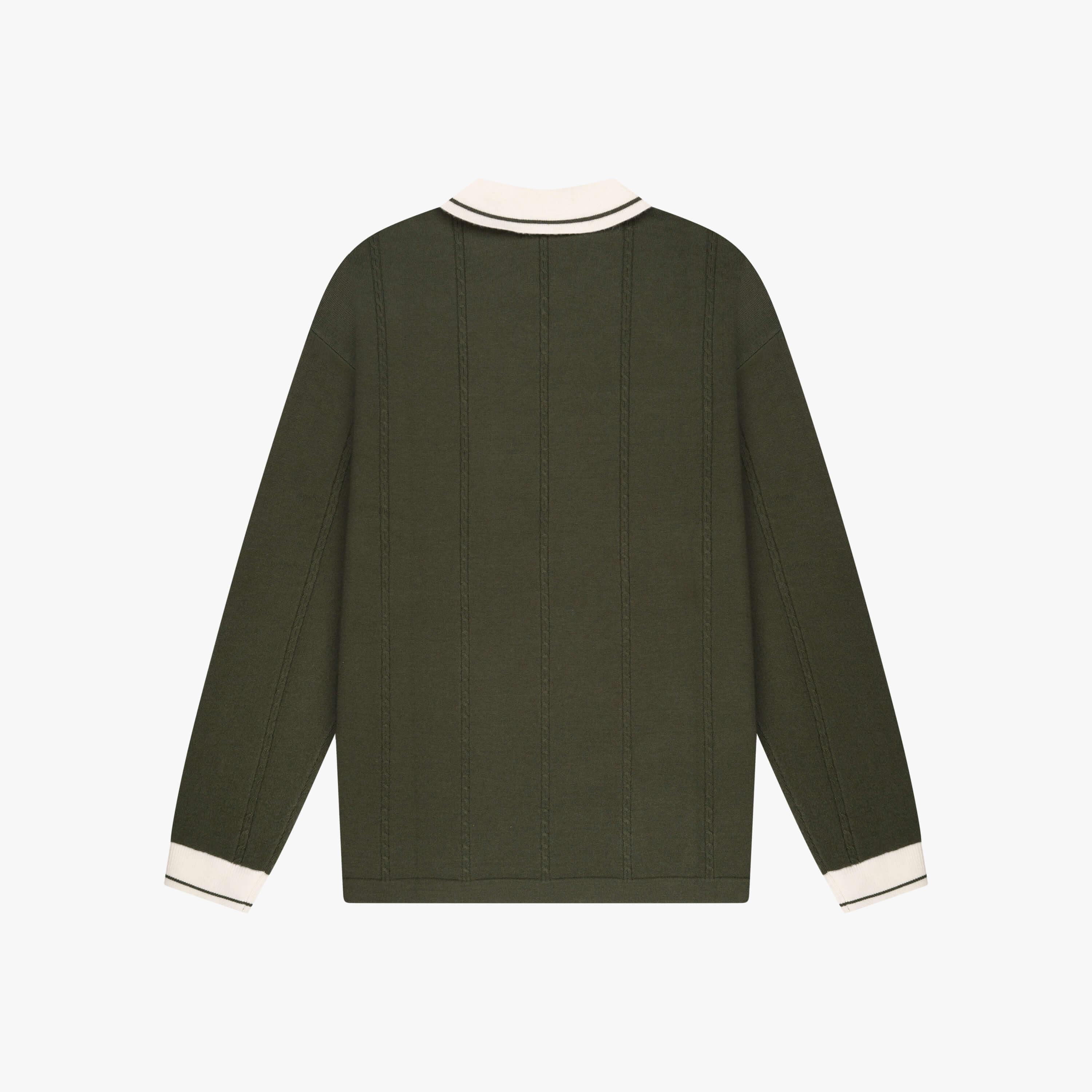 LOGAN KNITTED JERSEY | GREEN/WHITE - Image 12