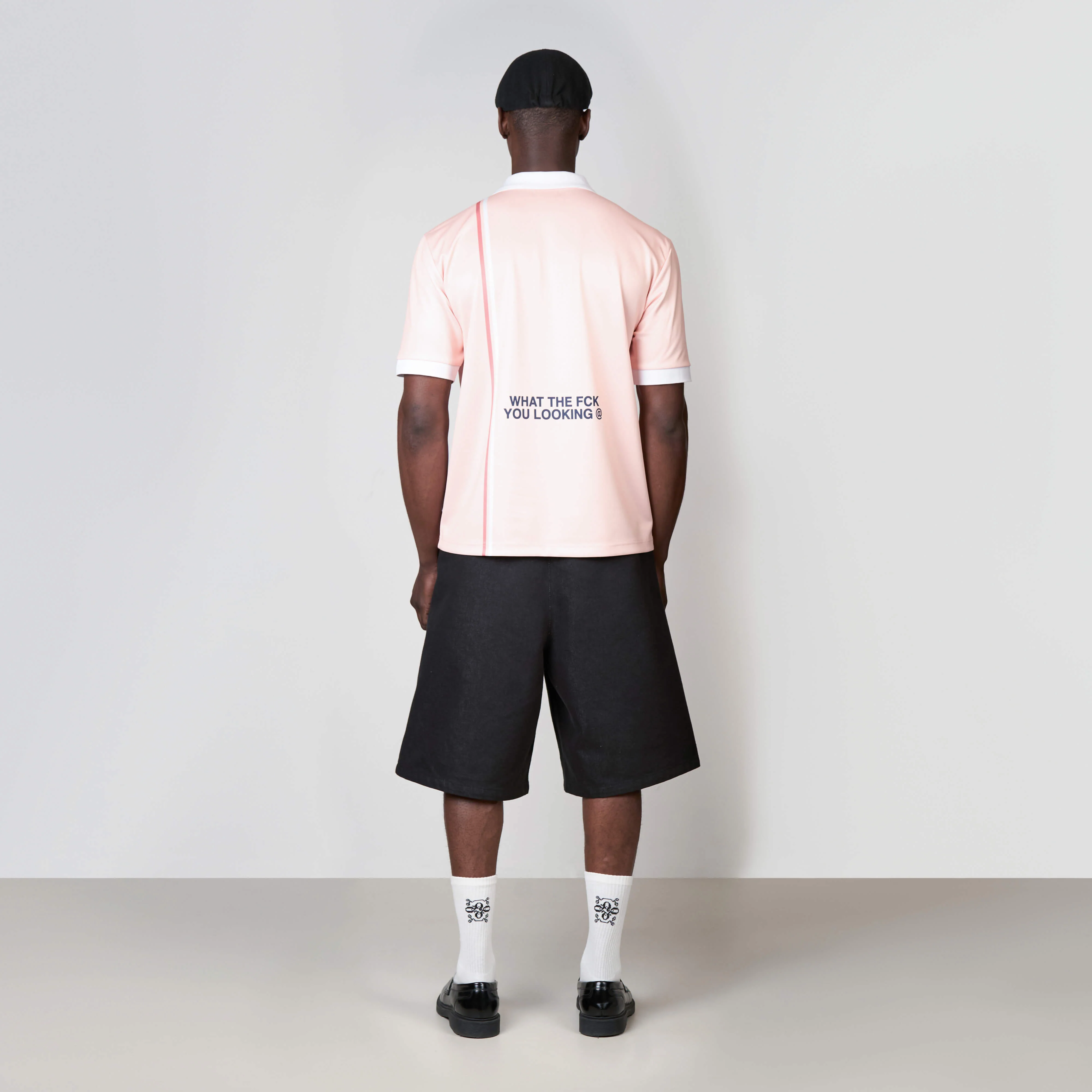LOGAN SOCCER TEE | LIGHT PINK/WHITE - Image 10