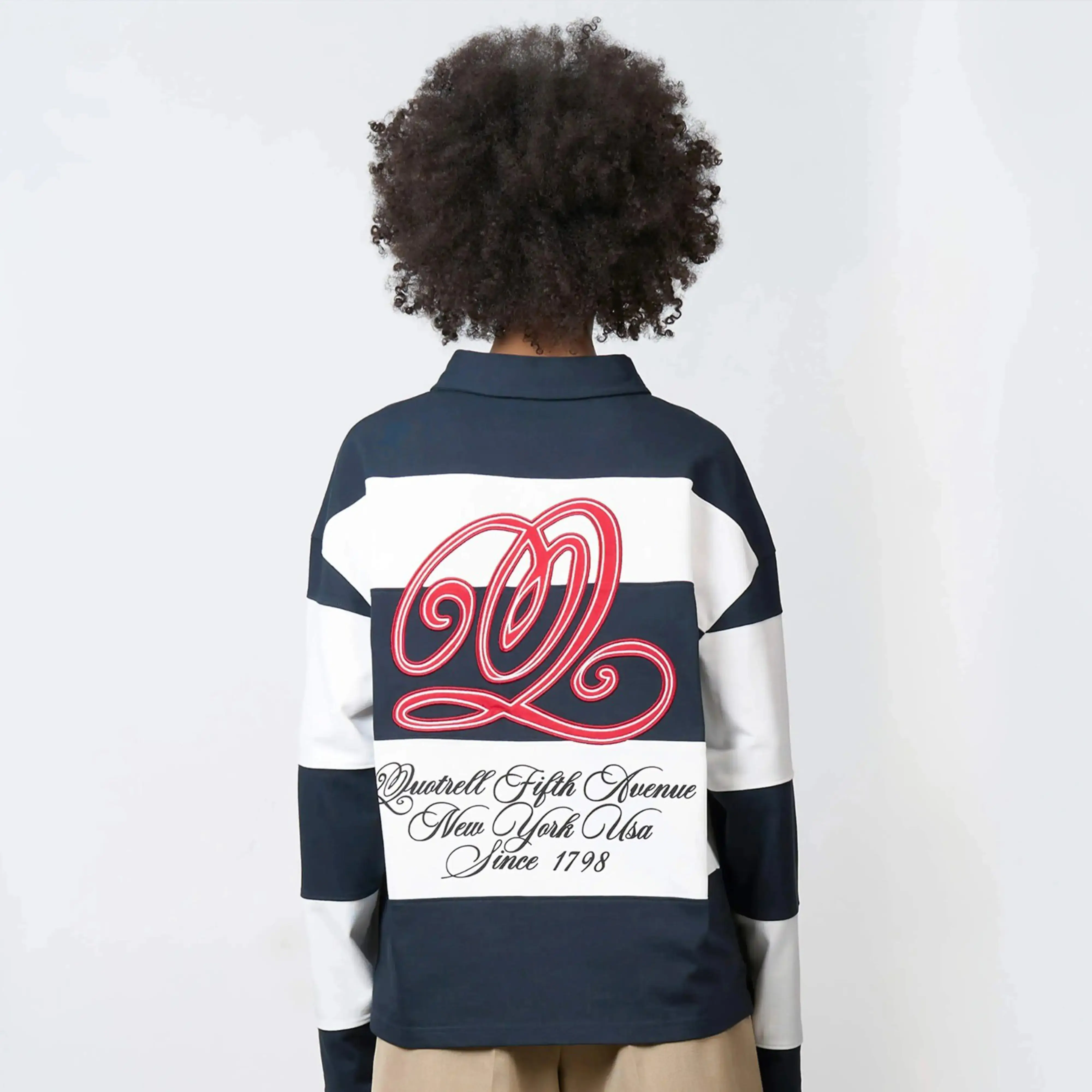 MIKE LONGSLEEVE | NAVY/WHITE - Image 4