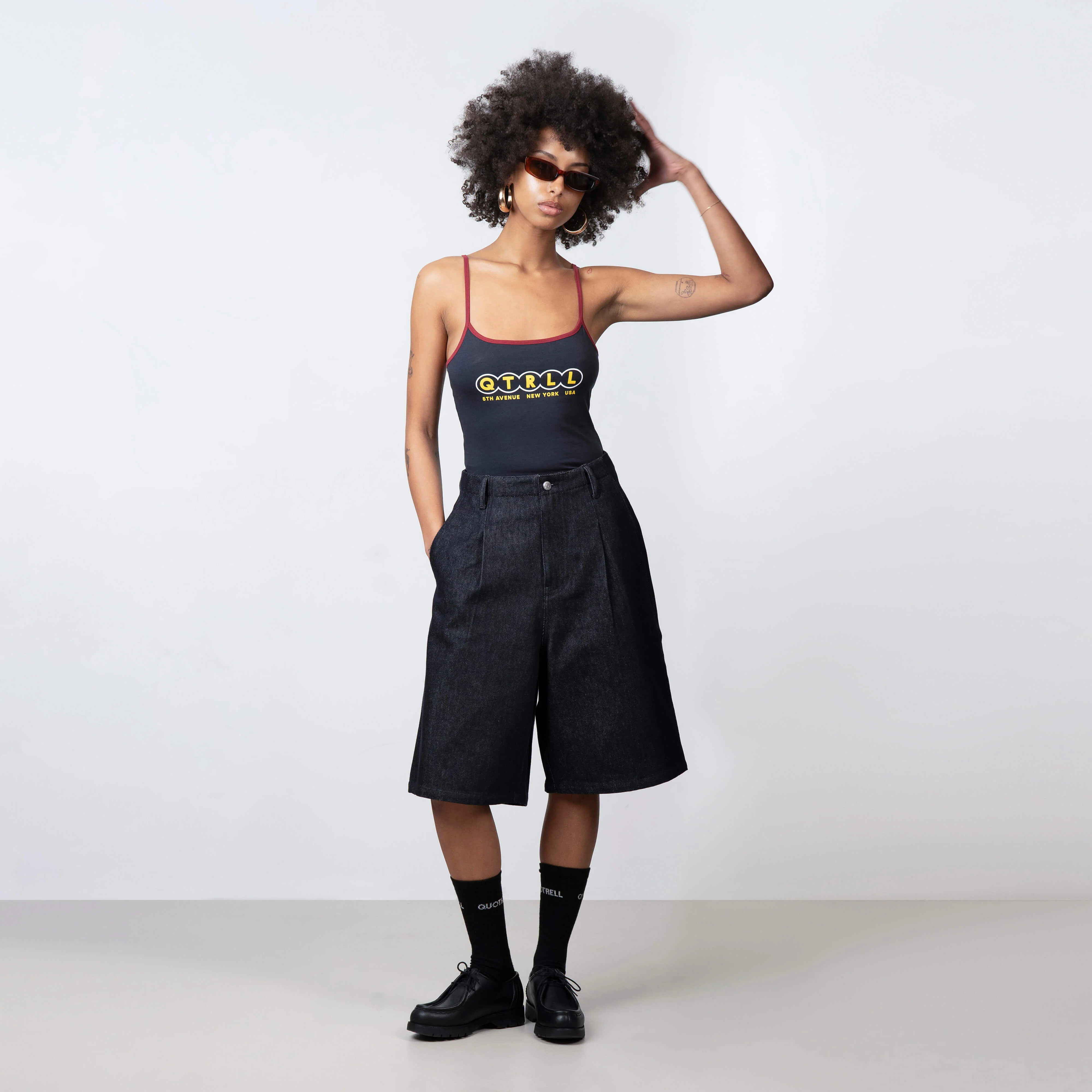 NINA TOP | NAVY/RED - Image 3