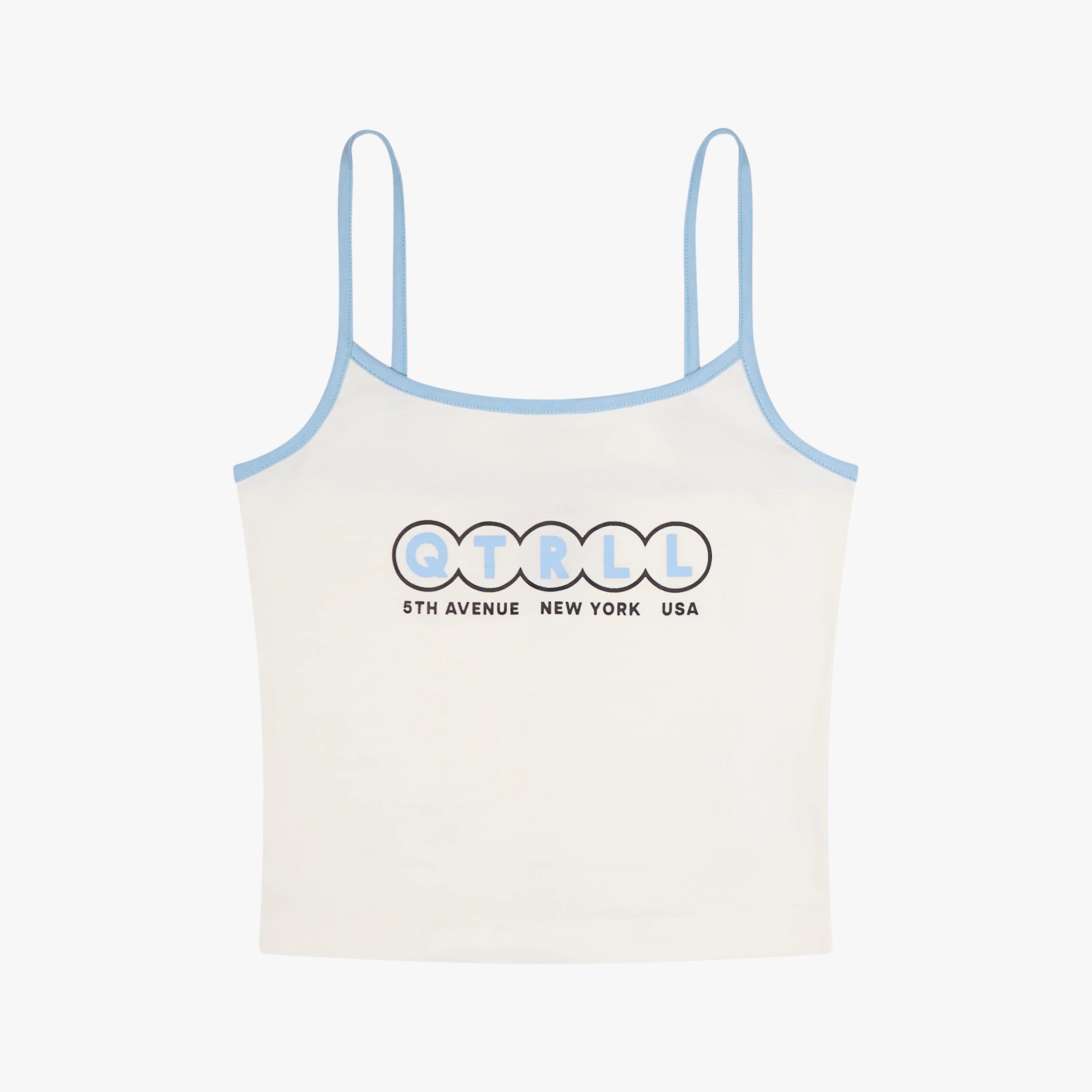 NINA TOP | WHITE/LIGHT BLUE - Image 5