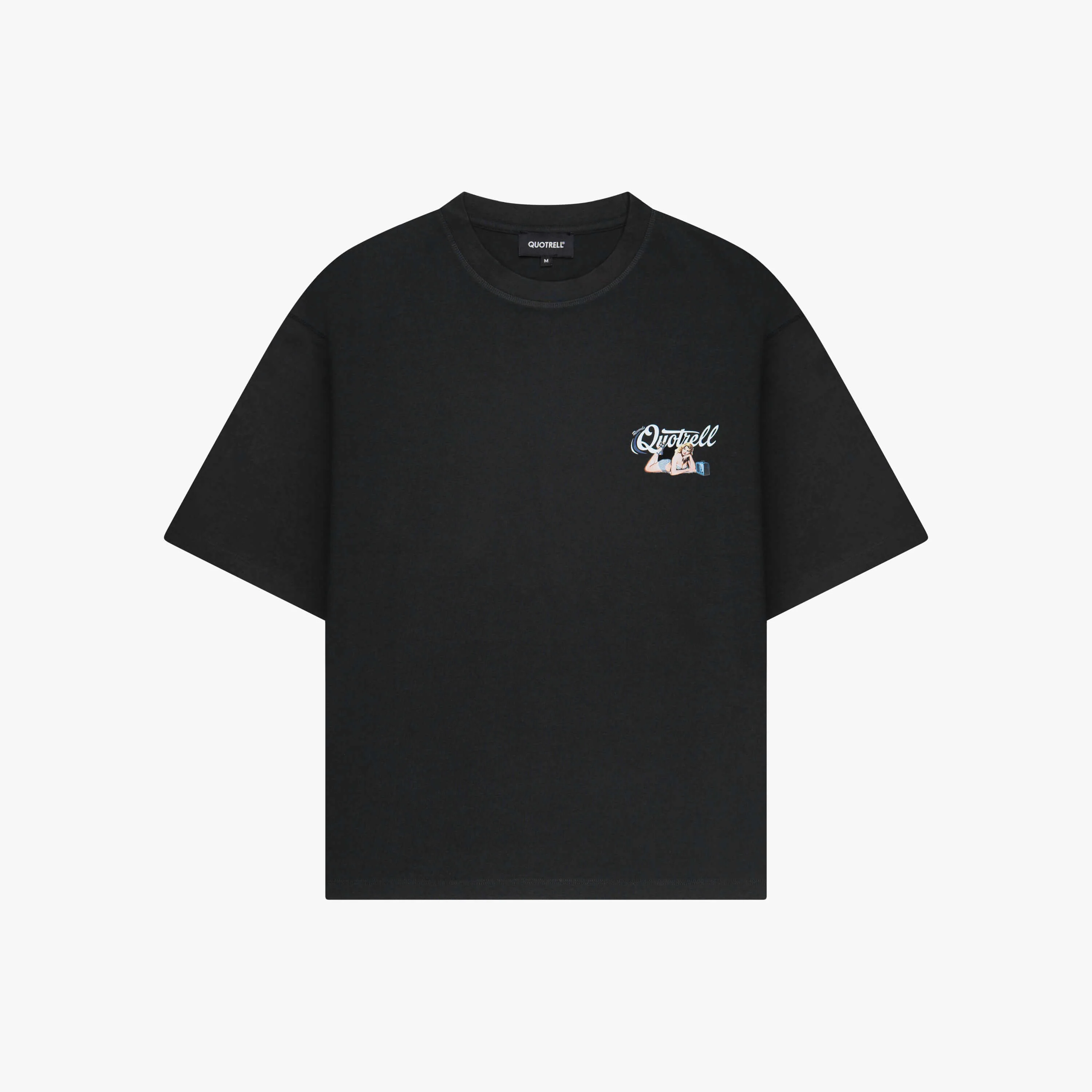 PIN UP TEE | BLACK/WHITE - Image 6