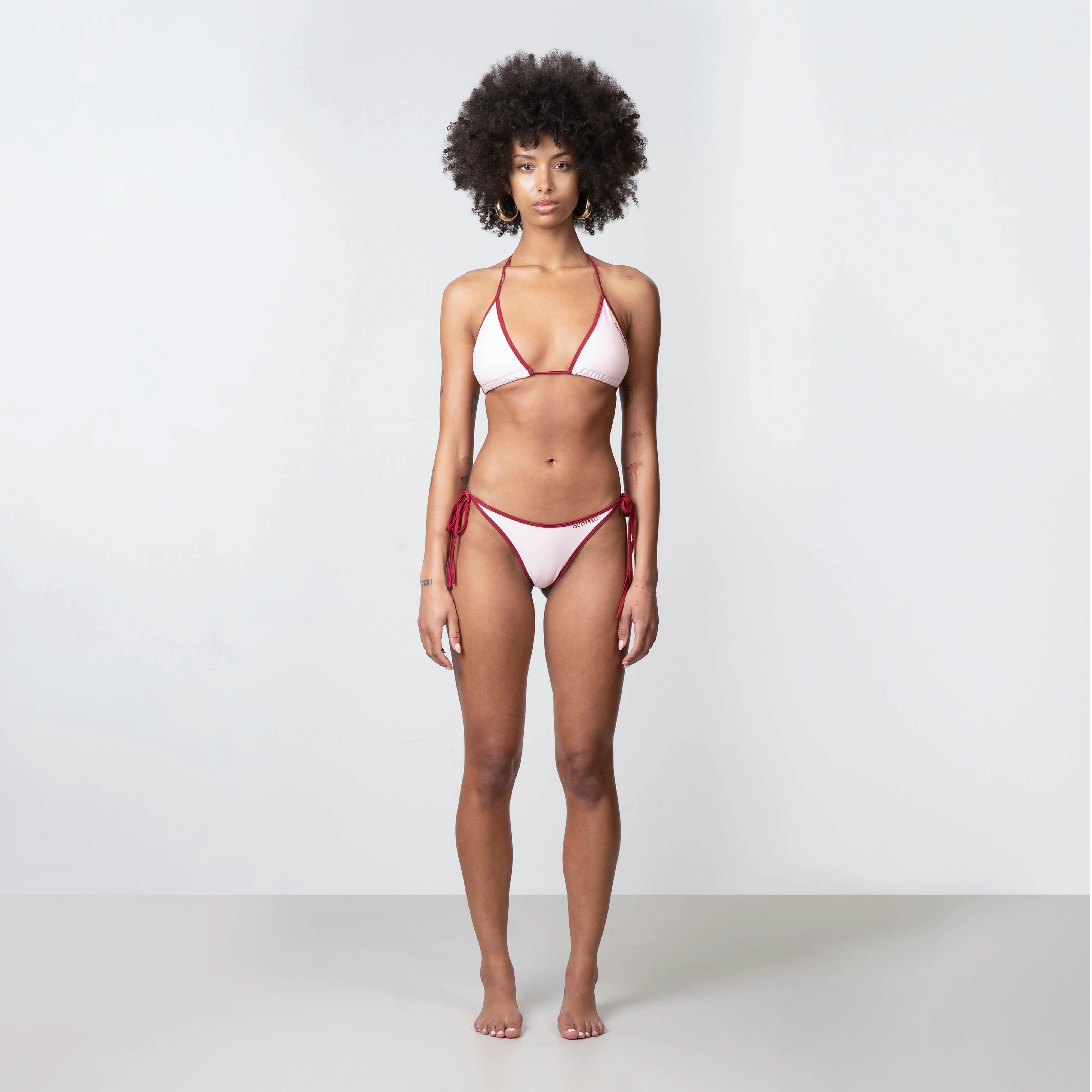 QUOTRELL BIKINI BOTTOM | LIGHT PINK/RED - Image 4