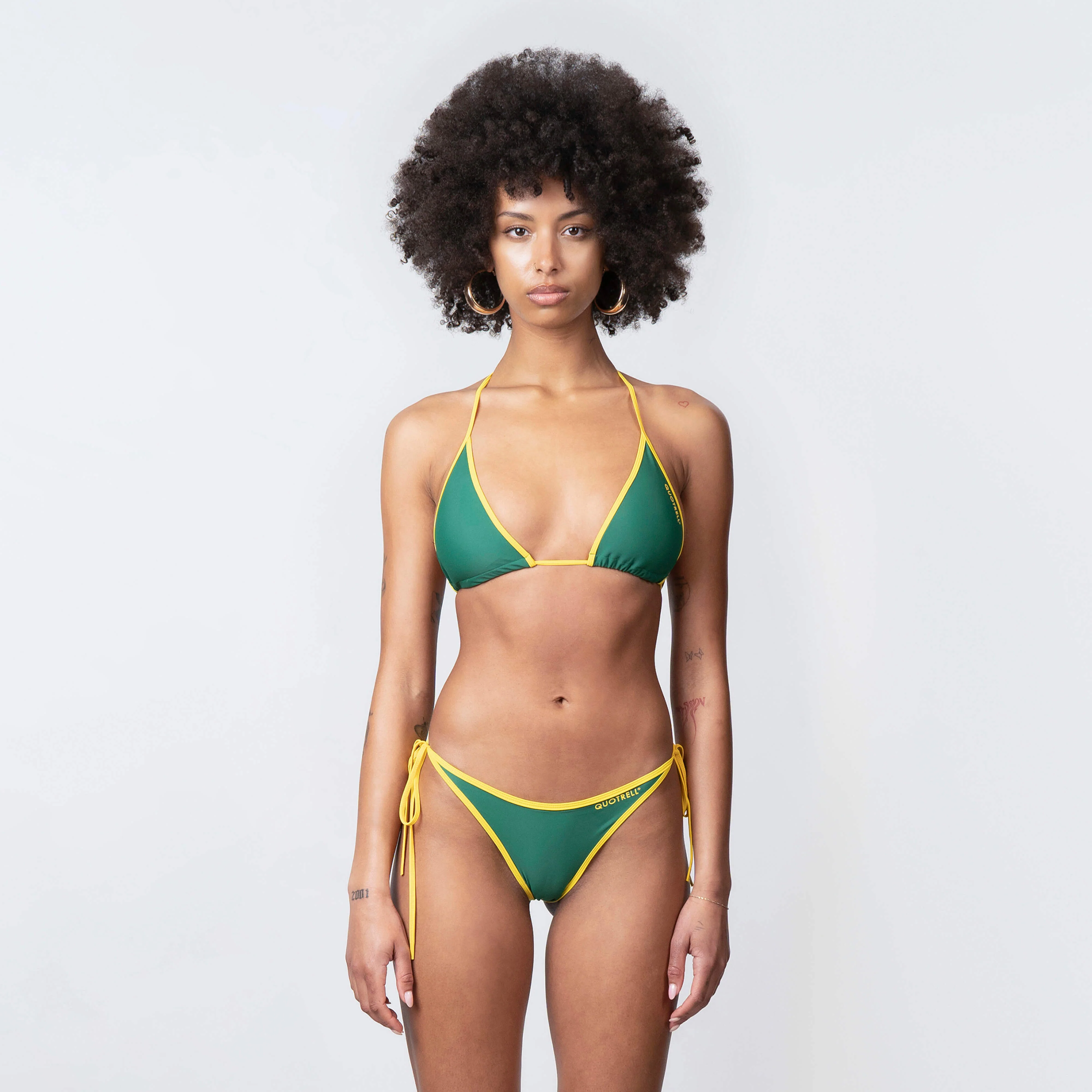 QUOTRELL BIKINI SET | GREEN/YELLOW - Image 4