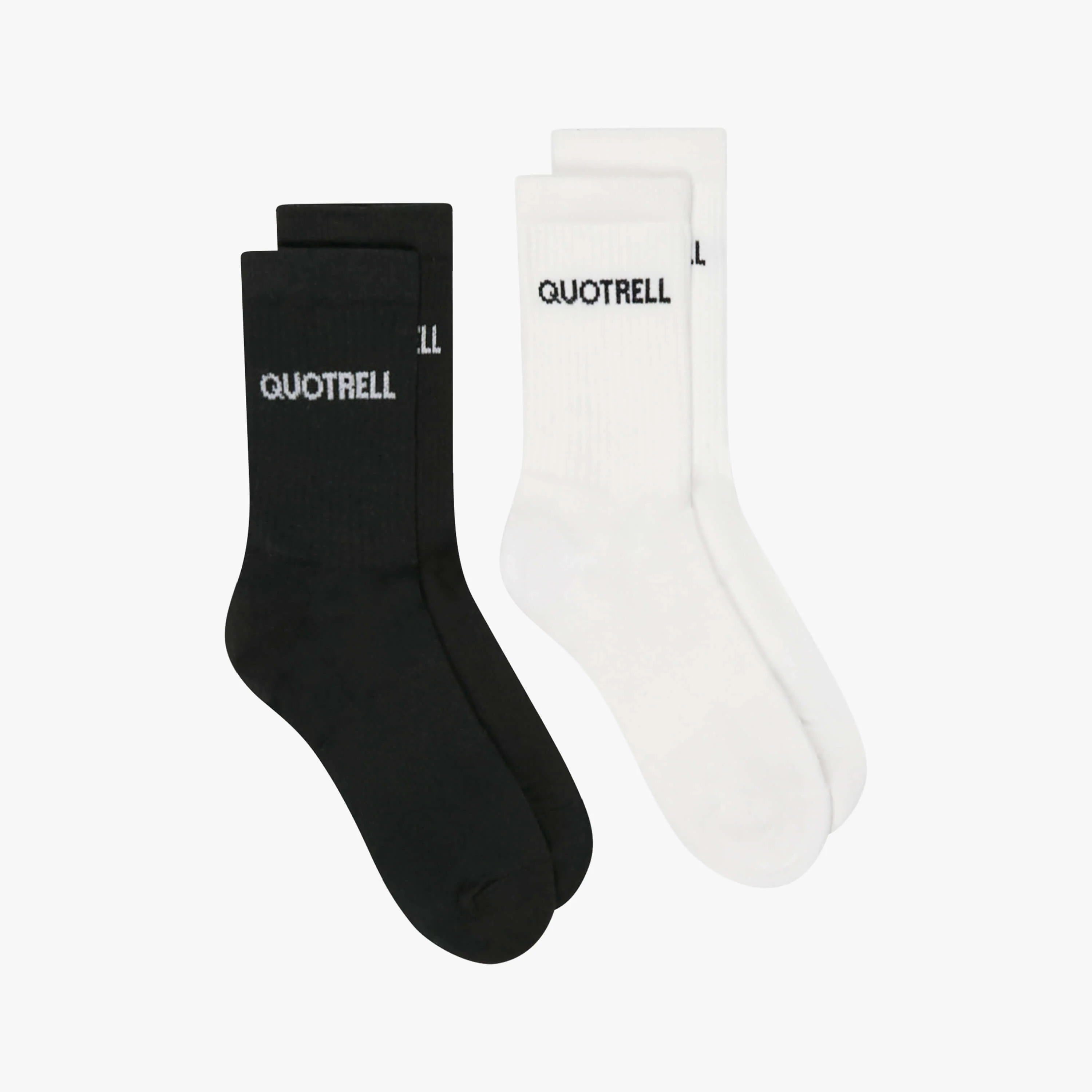QUOTRELL SOCKS 2 PACK | BLACK/WHITE - Image 3