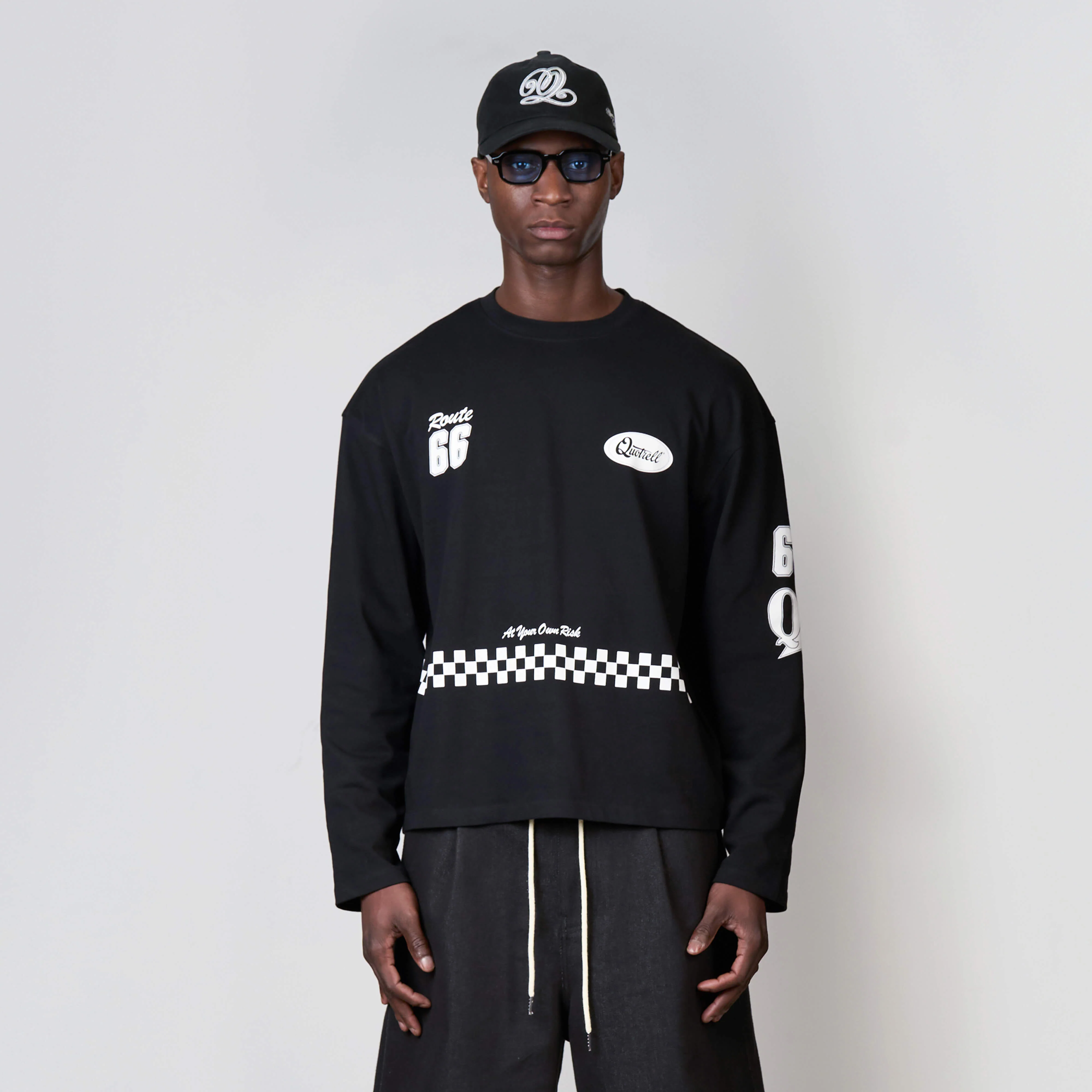 RACING LONGSLEEVE | BLACK/WHITE - Image 7