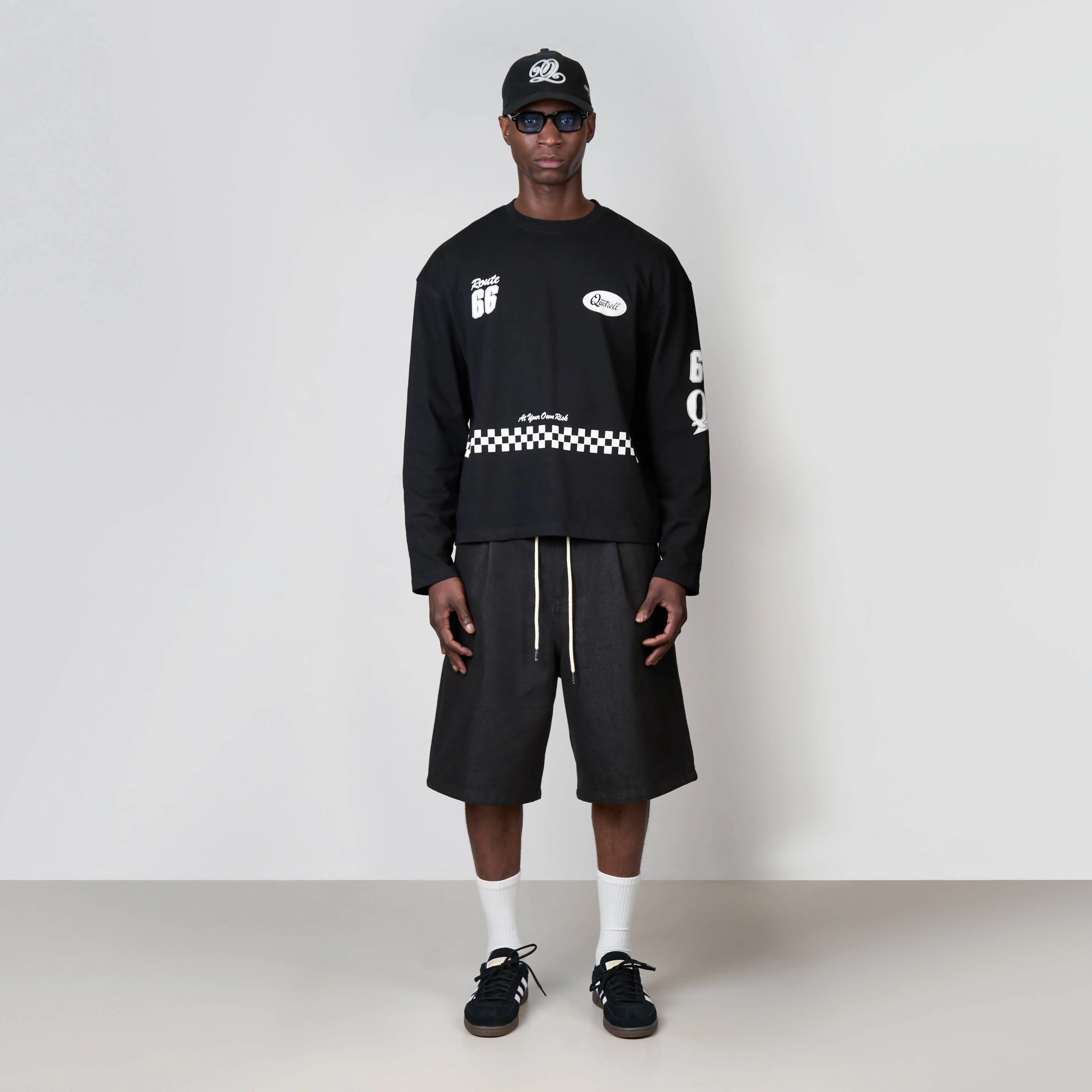 RACING LONGSLEEVE | BLACK/WHITE - Image 8