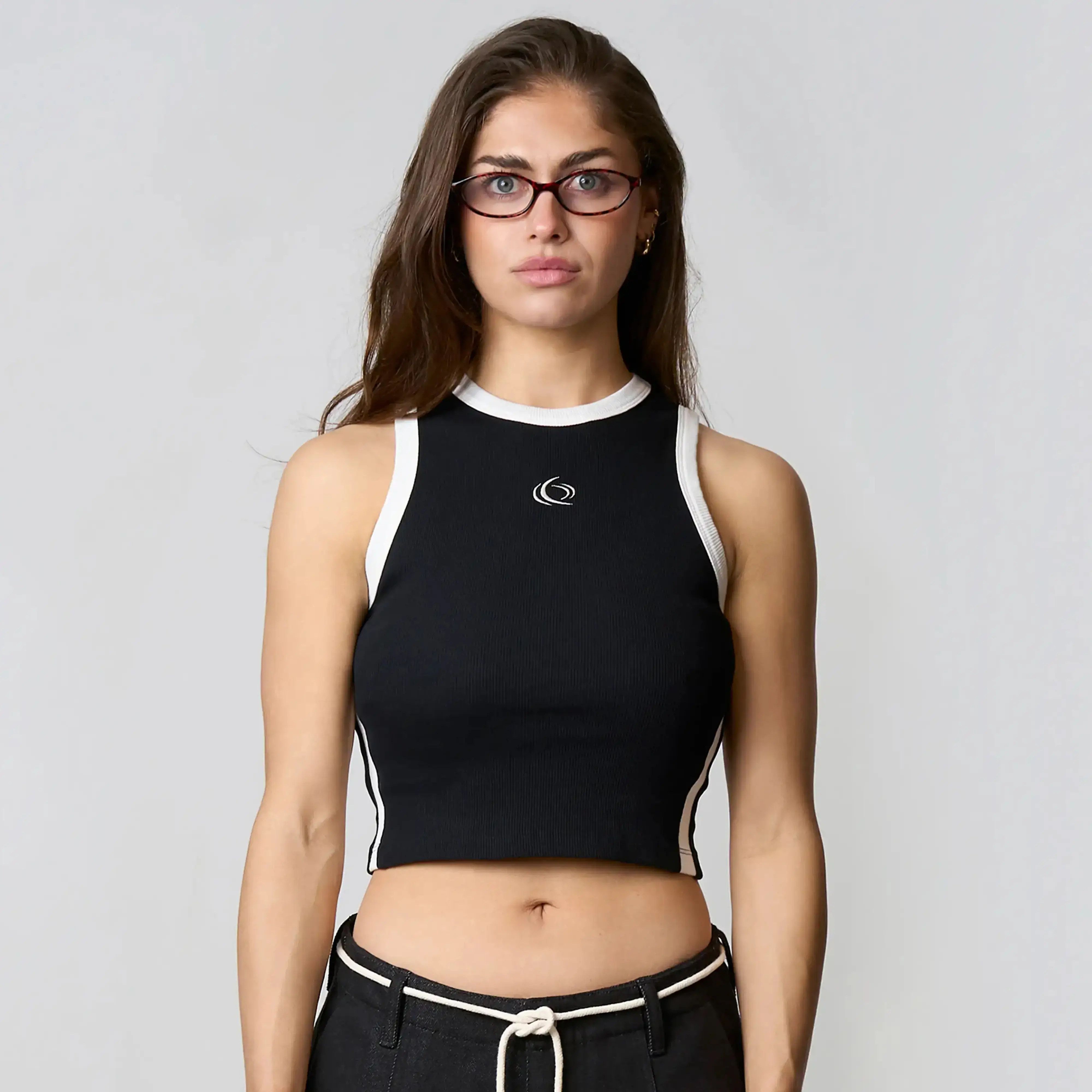 SKYE TOP | BLACK/WHITE