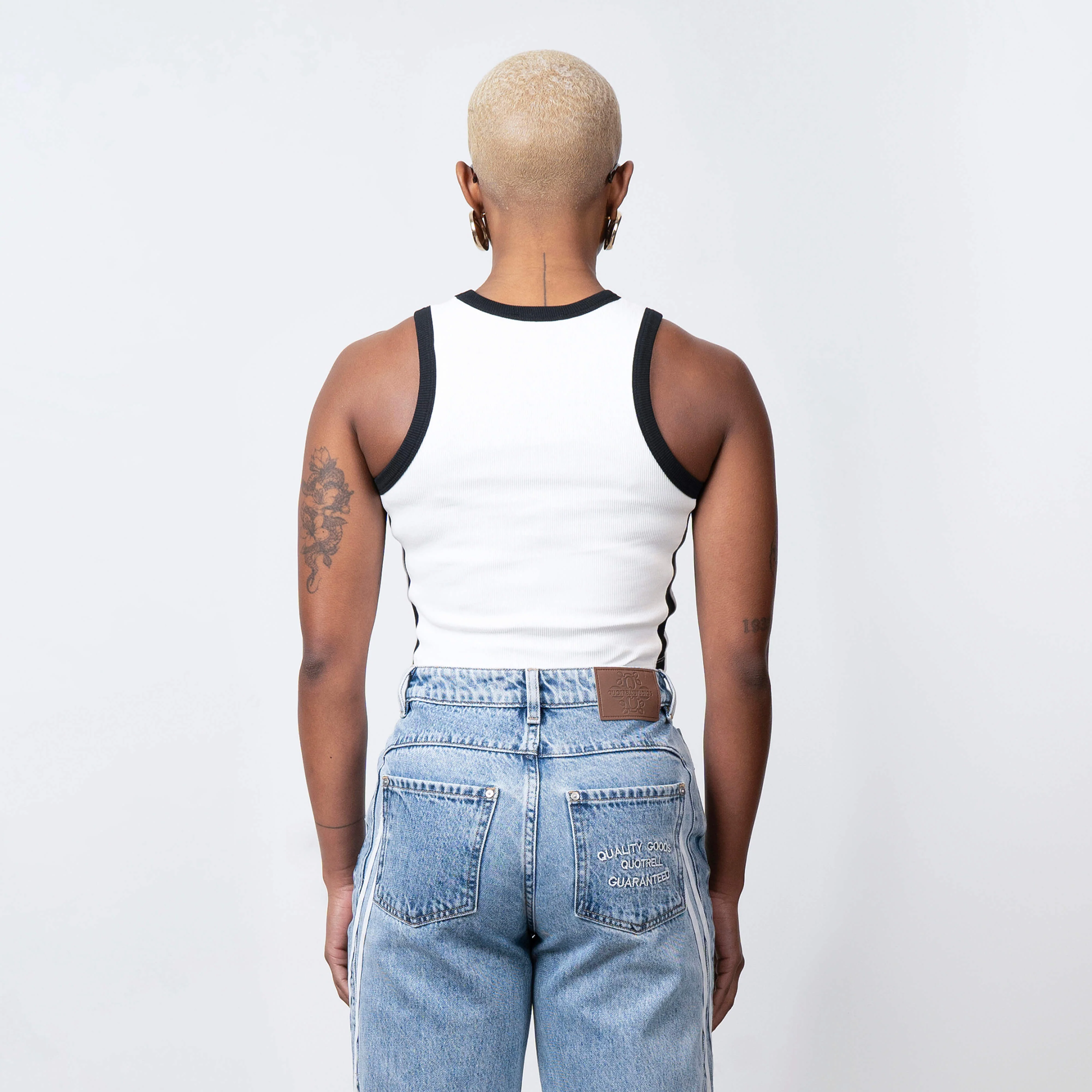 SKYE TOP | WHITE/BLACK - Image 5