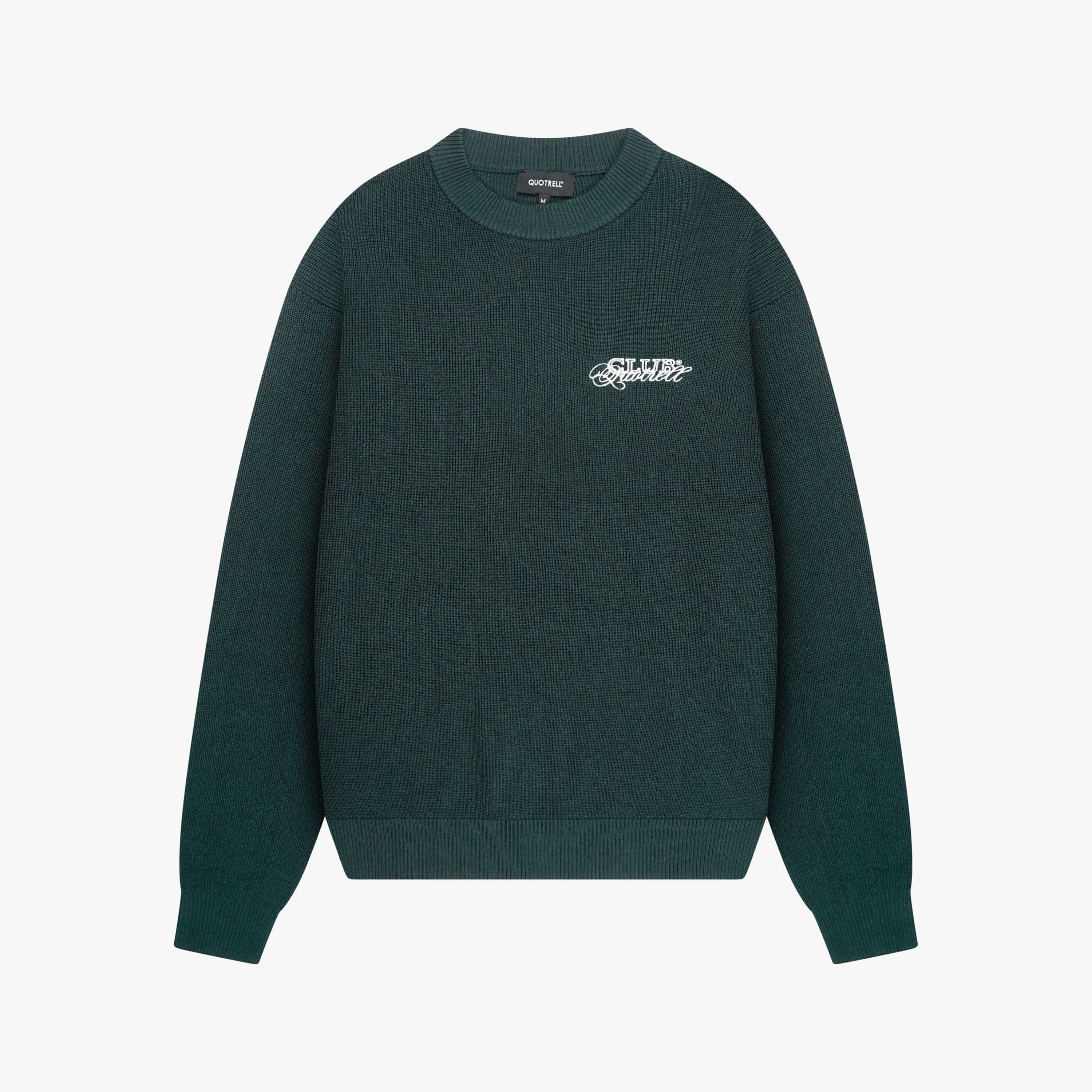 ZAC KNITTED CREWNECK | PETROL/WHITE - Image 6
